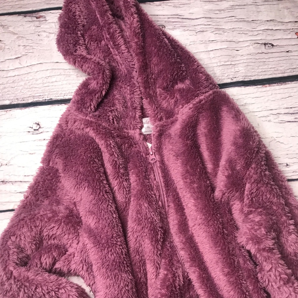Zip up teddy jacket